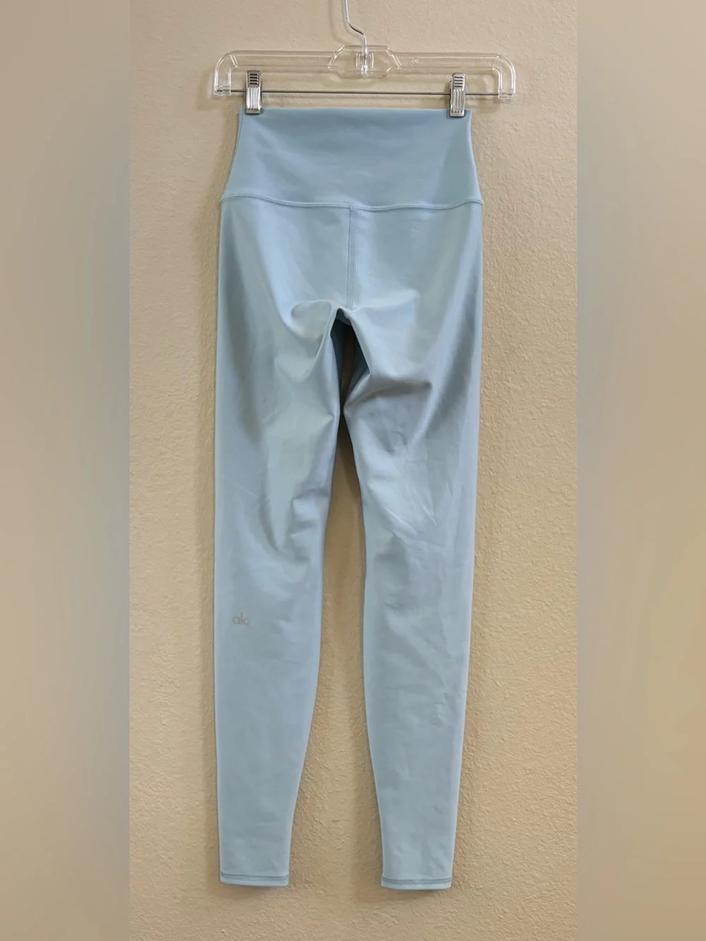 Alo Yoga Airlift 7/8 High Waist Leggings Chalk Blue Compression Pants XS